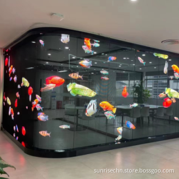 High Definition LED Display Screens: Transparent Glass Film Crystal Screens, Stage Lights, and Thin Ice Displays